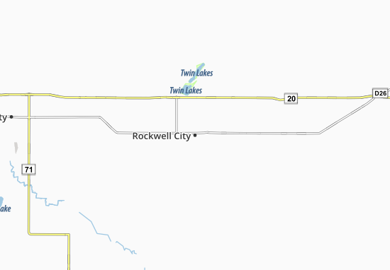 Mapa Rockwell City