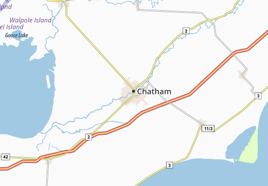 Karte Stadtplan Chatham
