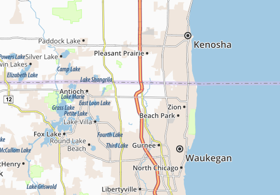 Karte Stadtplan Rosecrans