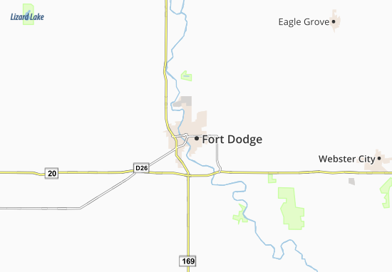 Mapa Fort Dodge