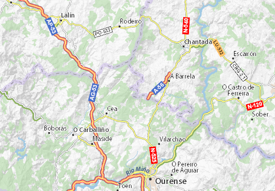 Mapa Michelin Vilar Do Monte Plano Vilar Do Monte Viamichelin 0501