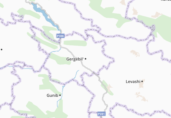Karte Stadtplan Gergebil&#x27;