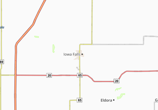 Mapa Iowa Falls