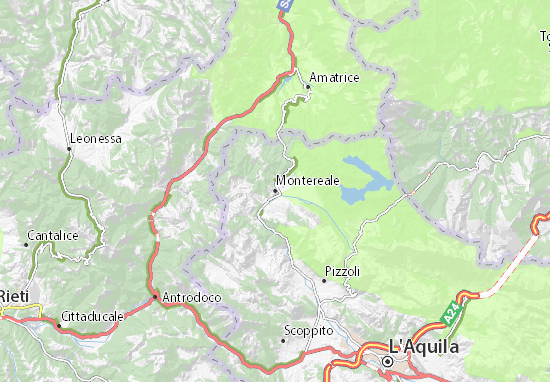 Mapa Montereale