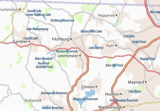 Karte Stadtplan Leominster