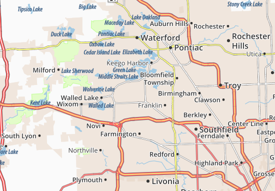 Mapa West Bloomfield