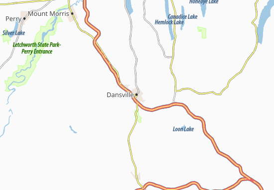 Mapa Dansville
