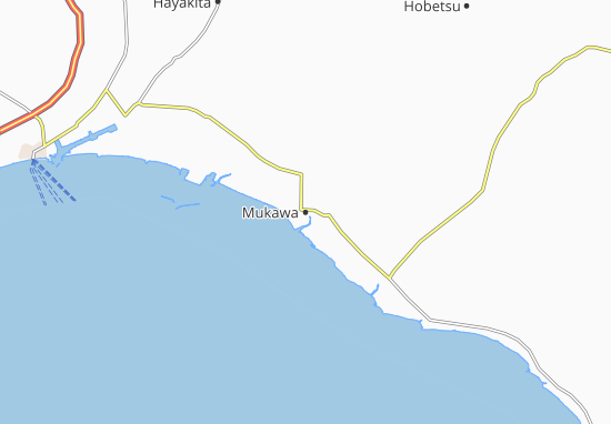 Karte Stadtplan Mukawa