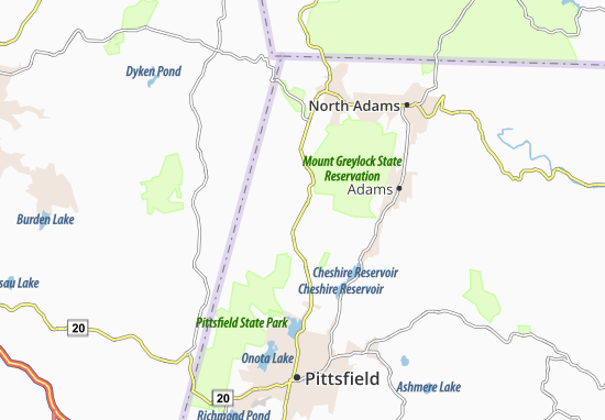 Kaart Plattegrond New Ashford