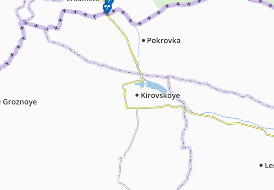 Kaart Plattegrond Kirovskoye