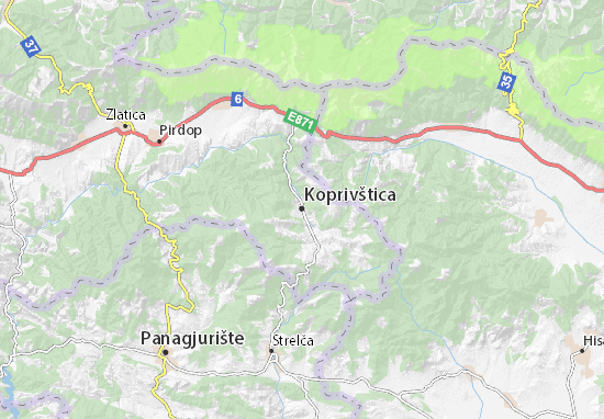 Mapa Koprivštica