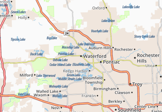 Karte Stadtplan Waterford