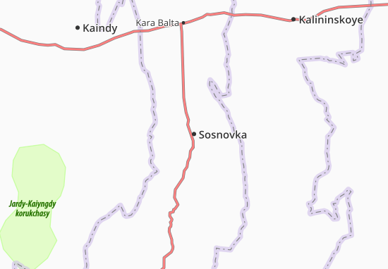Karte Stadtplan Sosnovka