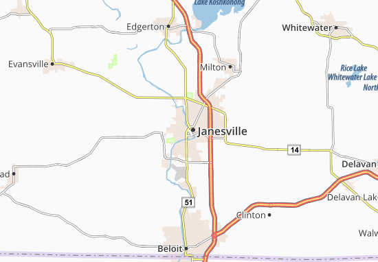 Carte-Plan Janesville