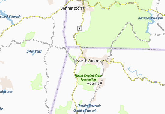 Kaart MICHELIN Williamstown - plattegrond Williamstown - ViaMichelin