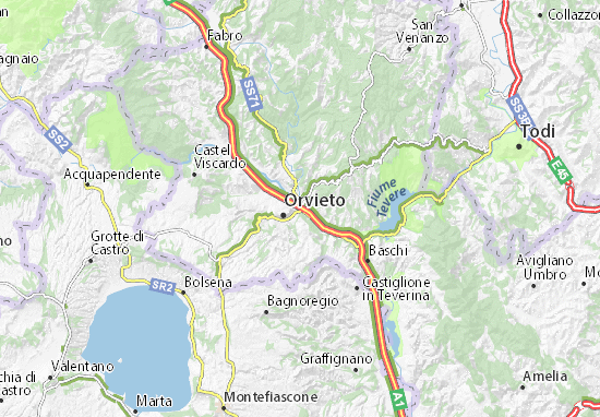 Mapa Orvieto Scalo