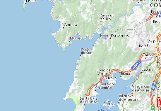Porto do Son Map