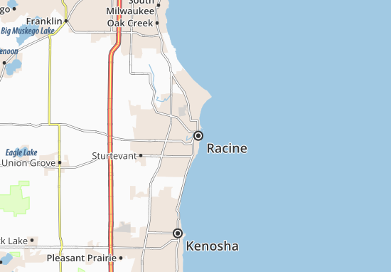 Karte Stadtplan Racine