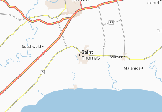 Karte Stadtplan Saint Thomas