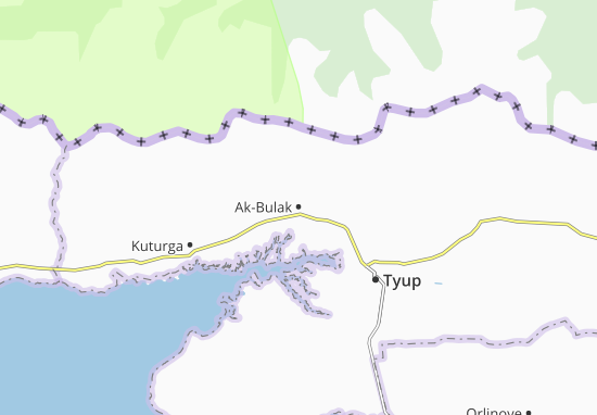 Karte Stadtplan Ak-Bulak