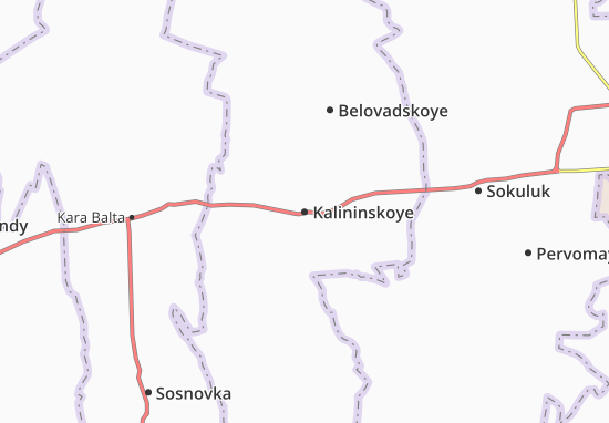Mapa Kalininskoye