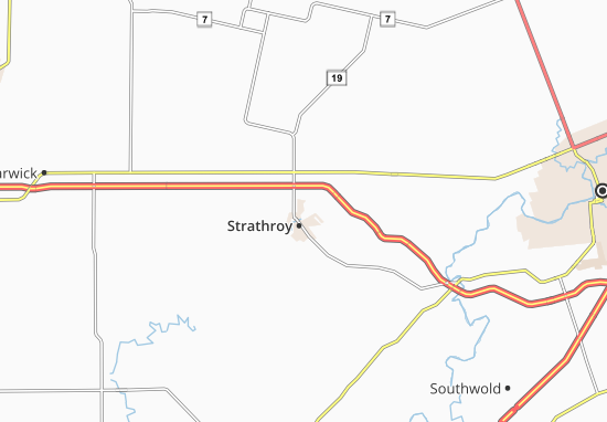 Mapa Strathroy