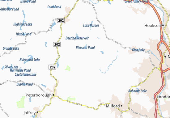 Kaart Plattegrond Francestown
