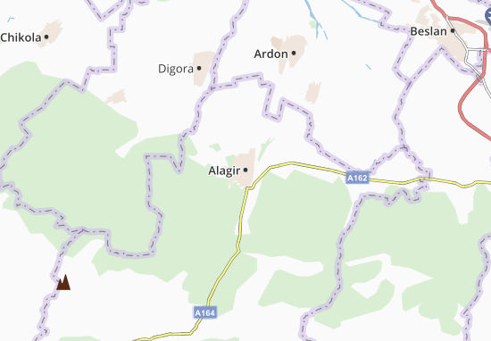 Mapa Alagir
