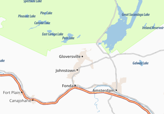 Karte Stadtplan Gloversville