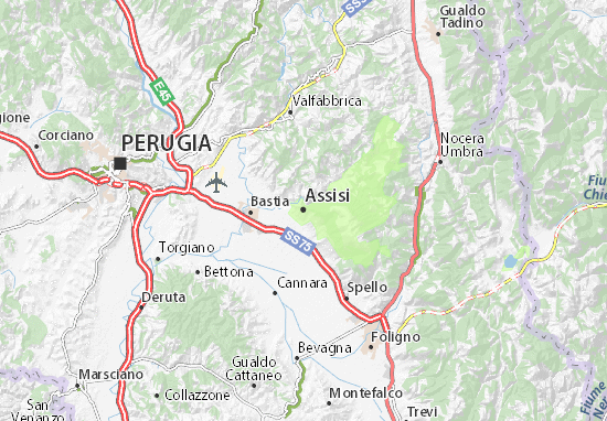 Mapa Assisi
