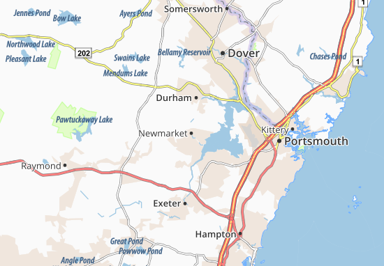 Karte Stadtplan Newmarket