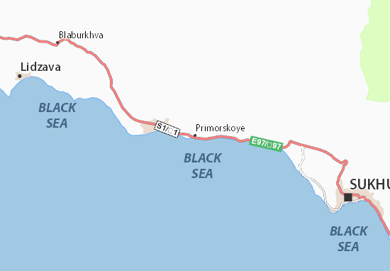 Primorskoye Map