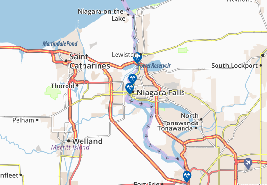 Mappe-Piantine Niagara Falls