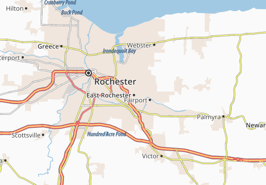 Mapa East Rochester