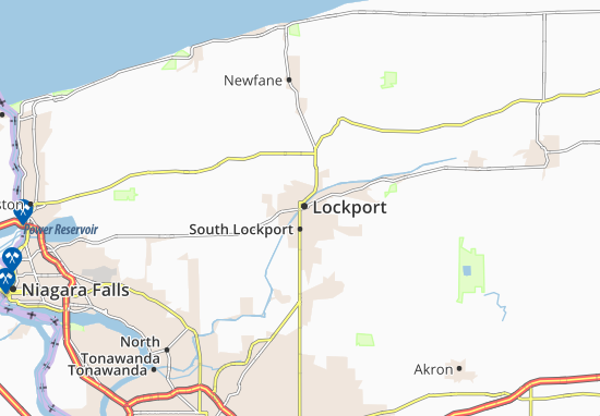 Karte Stadtplan Lockport