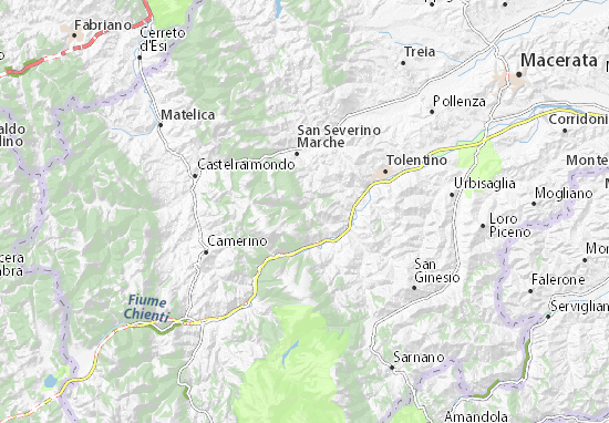 Mapa Serrapetrona