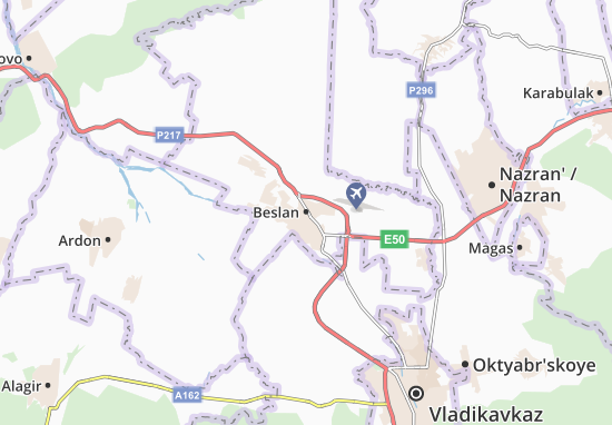 Mapa Beslan