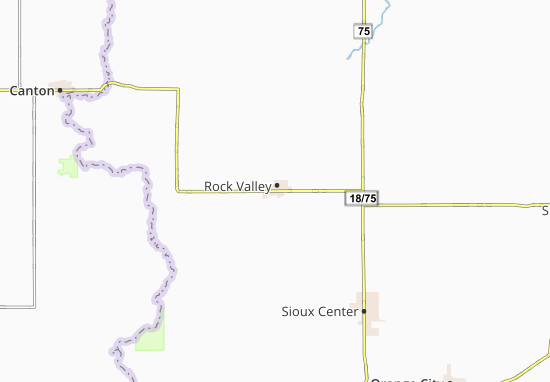 Mapa Rock Valley