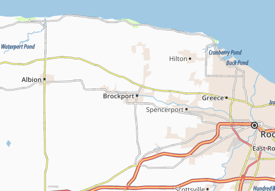 Kaart Plattegrond Brockport