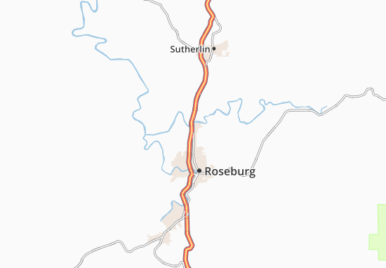 Mapa Roseburg North
