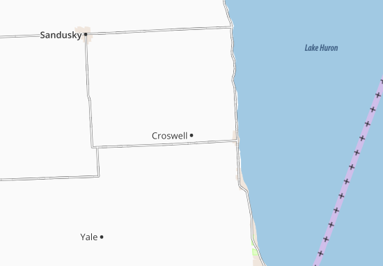 Karte Stadtplan Croswell