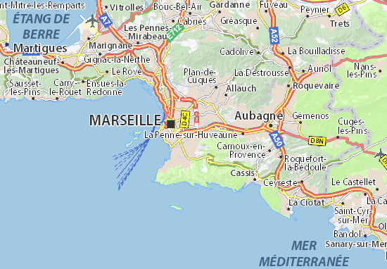 Karte Stadtplan Marseille 10