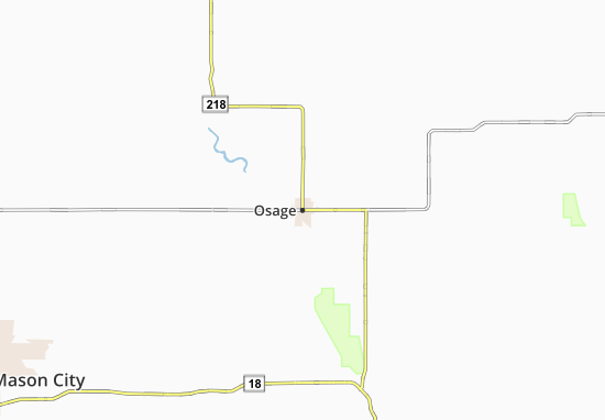 Mapa Osage