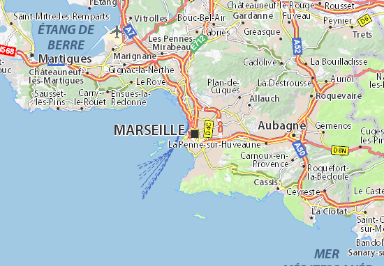 Karte Stadtplan Marseille 02