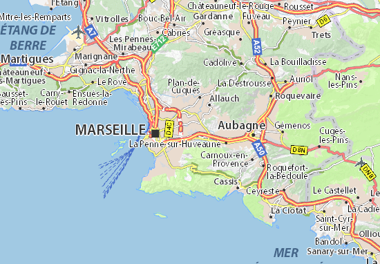 Kaart Plattegrond Marseille 12
