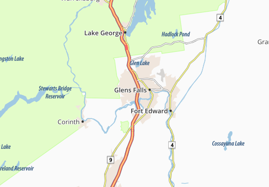 Mapa West Glens Falls