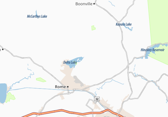Mapa Westernville