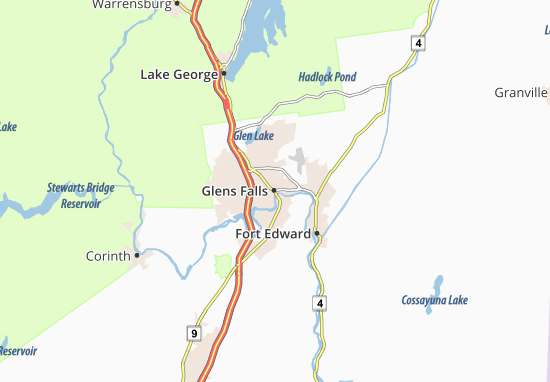 Mapa Glens Falls