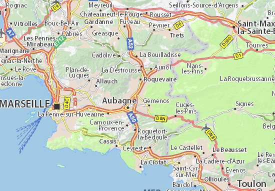 Mapa Saint-Pierre-les-Aubagne