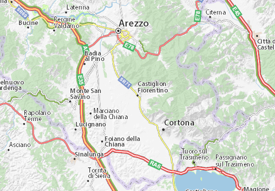 Karte Stadtplan Castiglion Fiorentino